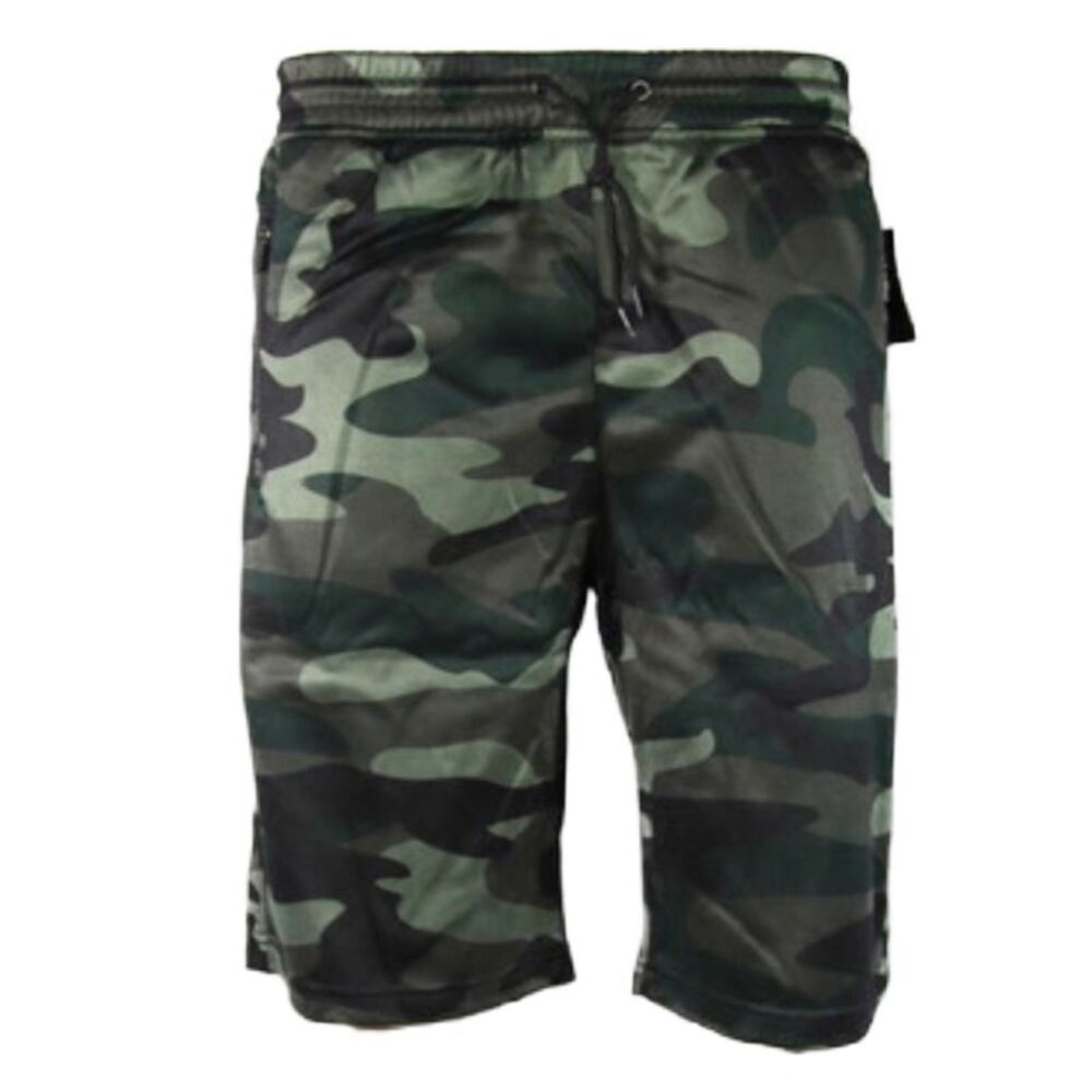 Men's Shorts Drawstring Waist Flat Front Back Pocket Straight Leg Casual Shorts